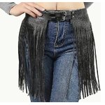 CEINTURE FRANGES SIMILI CUIR