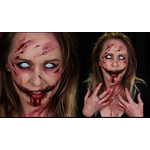 maquillage halloween sang et latex