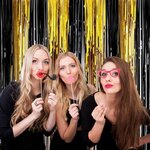 rideau-foil-bicolore-noir-or-200-x-100-cm