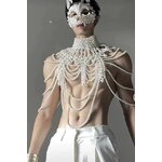 COLLIER PERLES BLANCHES 1
