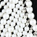 COLLIER PLASTRON PERLES BLANCHES   3