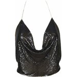 TOP METALLISE NOIR