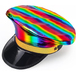 casquette metallisée rainbow