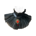 COL GOTHIQUE CREPE NOIR
