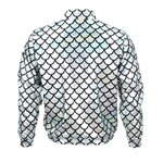 blouson bombers argent ecailles de poisson 2