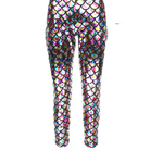 legging homme sirene ecailles multicolores
