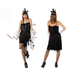 DEGUISEMENT ROBE FRANGES NOIRES GATSBY