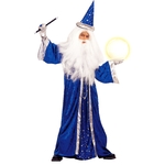 deguisement mage merlin enfant bleu