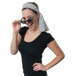SET ANNEE 60 FOULARD COLLIER LUNETTE BOUCLES D OREILLES 2