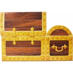 CENTRE DE TABLE COFFRE DE PIRATE EN CARTON 2