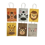 6 sachets surprises kraft savane jungle 1