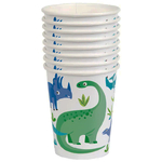 8 GOBELETS CARTON DINOSAURES