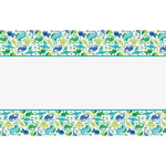 NAPPE PLASTIQUE DINOSAURES BLEUS ET VERTS 1