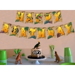 GUIRLANDE LETTRE ARTICULEE HAPPY BIRTHDAY DINOSAURES 3