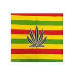 BANDANA RASTA JAMAIQUE FEUILLES CHANVRE 1
