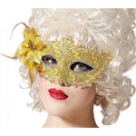 MASQUE LOUP VENITIEN OR AVEC PAPILLON