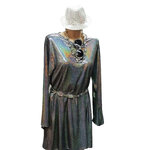 TUNIQUE DISCO LASER ARGENT XXL 1