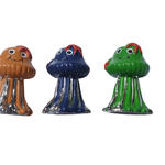 6 figurines poulpes métal argenté 2