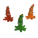 3 figurines resine bebe poulpe metal argenté 1