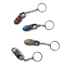 porte clefs metal argenté chaussure de foot.1
