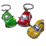 porte clefs metal argente voitures