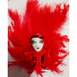 magnet masque venitien avec plumes 4