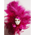 magnet masque venitien avec plumes 1