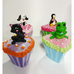 cup cake coeur dragee animaux