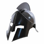 casque gladiateur noir 1