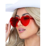 lunettes rouges formes coeurs adulte 2