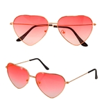 lunettes coeur rouge dégradée