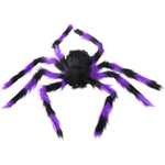 ARAIGNEE PELUCHE VIOLET ET NOIR 80 CM. 1jpg