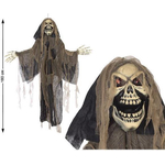 SUSPENSION SQUELETTE ZOMBIE LUMINEUSE  180 CM