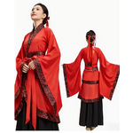 costume kimono japonais rouge et noir 1
