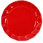 5 assiettes 32.4 cm rouge