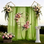 TISSU ORGANZA VERT ANIS