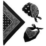 bandan coton noir 1
