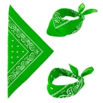 bandana coton vert 1