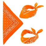 bandana coton ornage 1