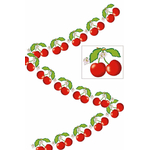 guirlande papier 3m cerises