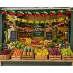 decor guirlande papier theme fruits