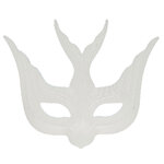 MASQUE LOUP SATIN HIRONDELLE BLANC