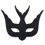 MASQUE LOUP SATIN HIRONDELLE NOIR