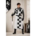 surcot medieval noir et blanc 1