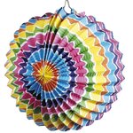 LAMPION PAPIER MULTICOLORE 22 CM  1