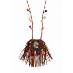 COLLIER SUEDINE INDIEN
