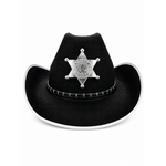CHAPEAU WESTERN NOIR AVEC ETOILE