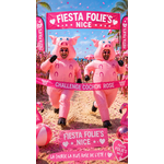 deguisement gonflable cochon rose