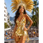 robe disco salsa or grosse paillette