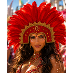COIFFE BRESLIENNE A PLUMES ROUGES 1